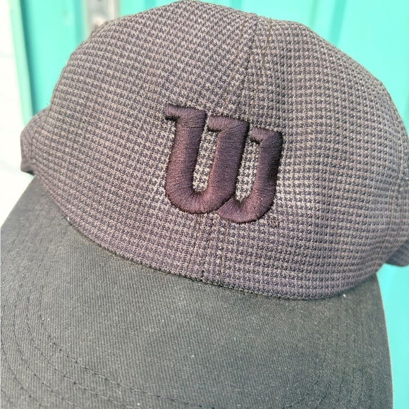 Vintage WILSON tennis hat dad hat grey embroided strap - Picture 2 of 6